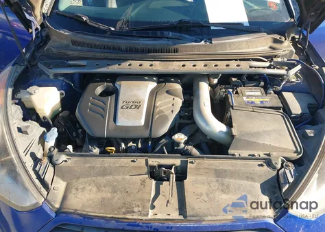 2013 Hyundai Veloster Turbo W/Black из США, поврежденный, VIN KMHTC6AE5DU100526